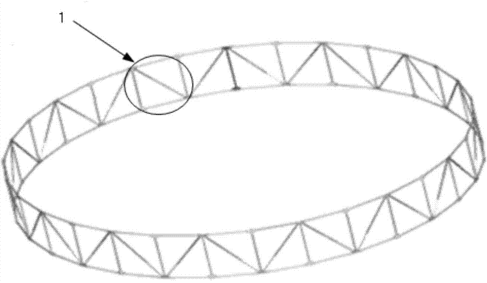 A loop antenna deployment structure