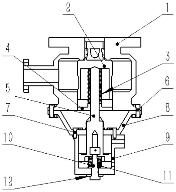 Hydraulic control impact load launching valve