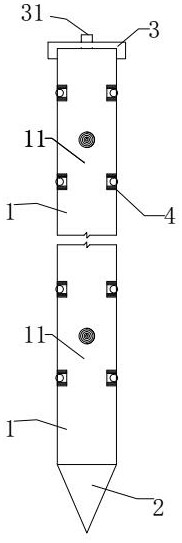 A steel pipe pile with an outrigger and its construction method