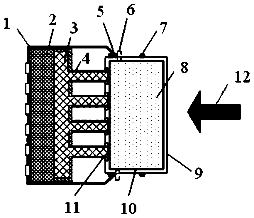 A press-type space low-temperature gas generating device and its use method