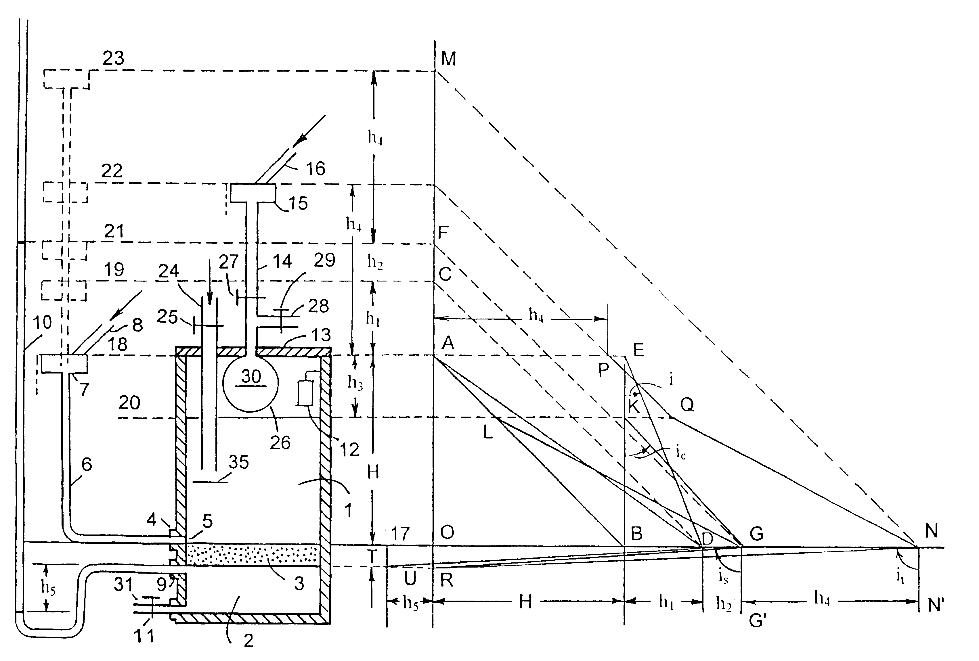 Method for settling of suspensions with use of seepage force and vibrations