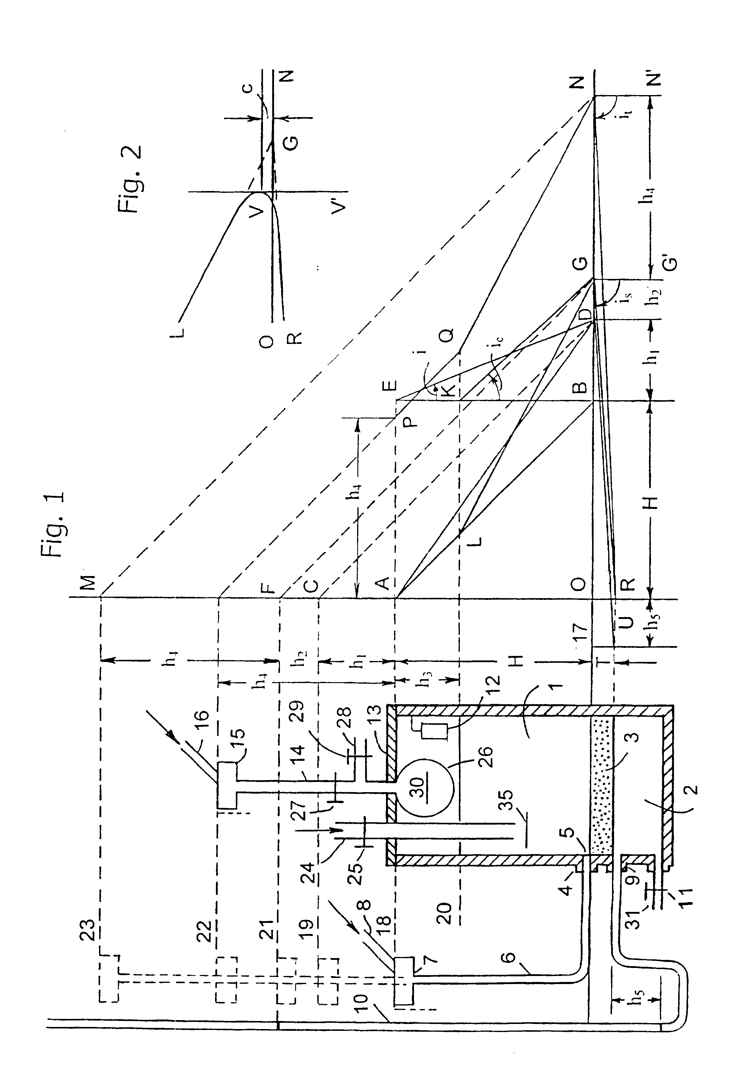 Method for settling of suspensions with use of seepage force and vibrations