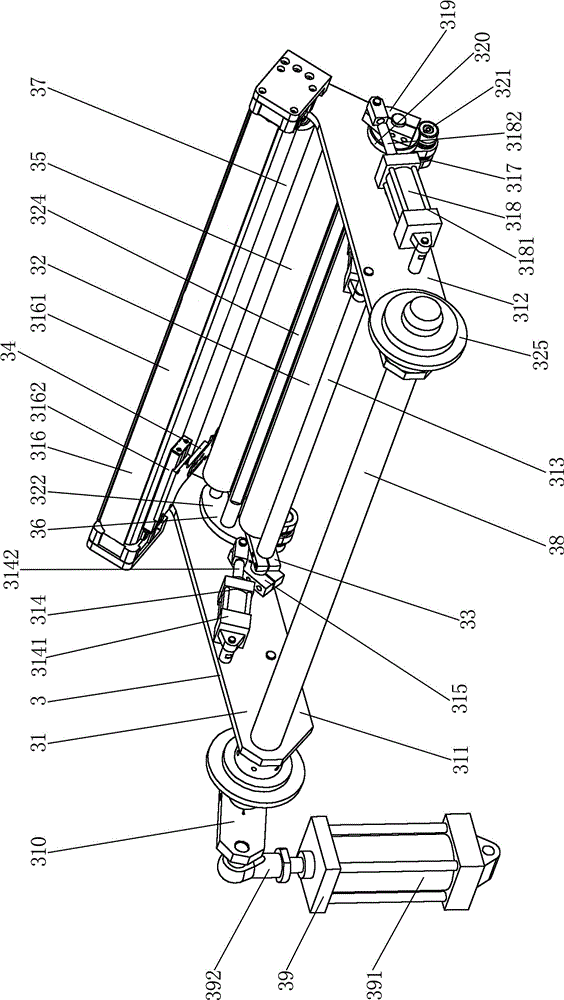 Central winding machine