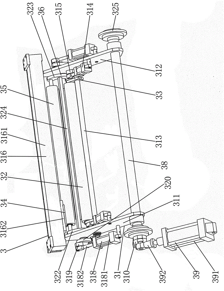 Central winding machine