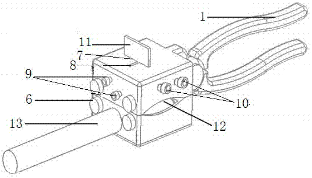 Signal cable stripping pliers