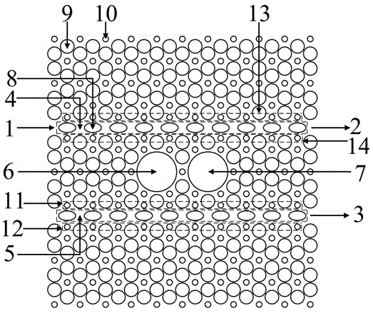 Terahertz wave polarization beam splitter based on multiple dielectric cylinder structures