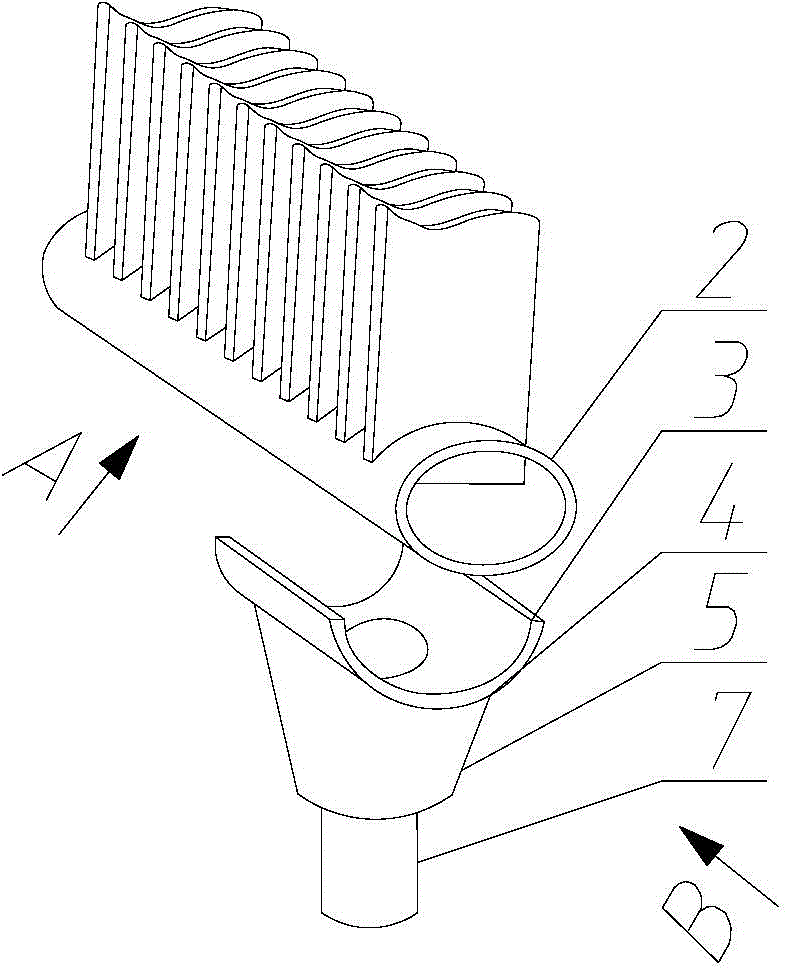 Connecting device for communicating collecting pipe and connecting pipe of heat exchanger