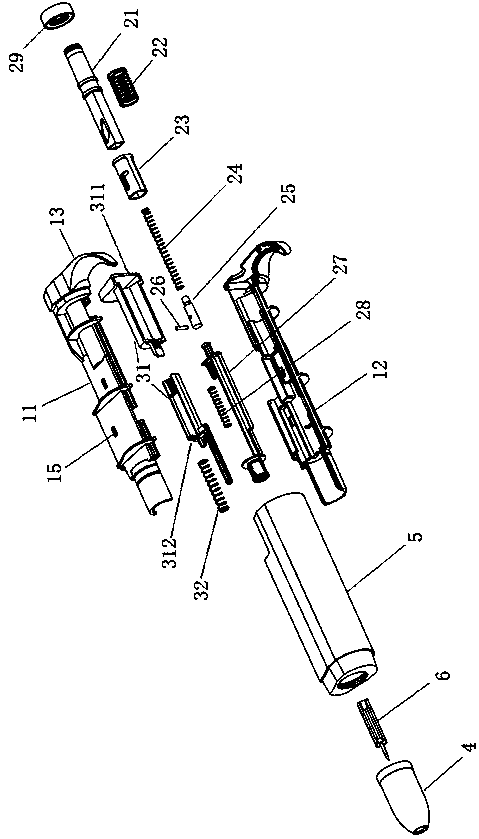 Puncturing appliance capable of performing continuous firing and needle lifting by single hand