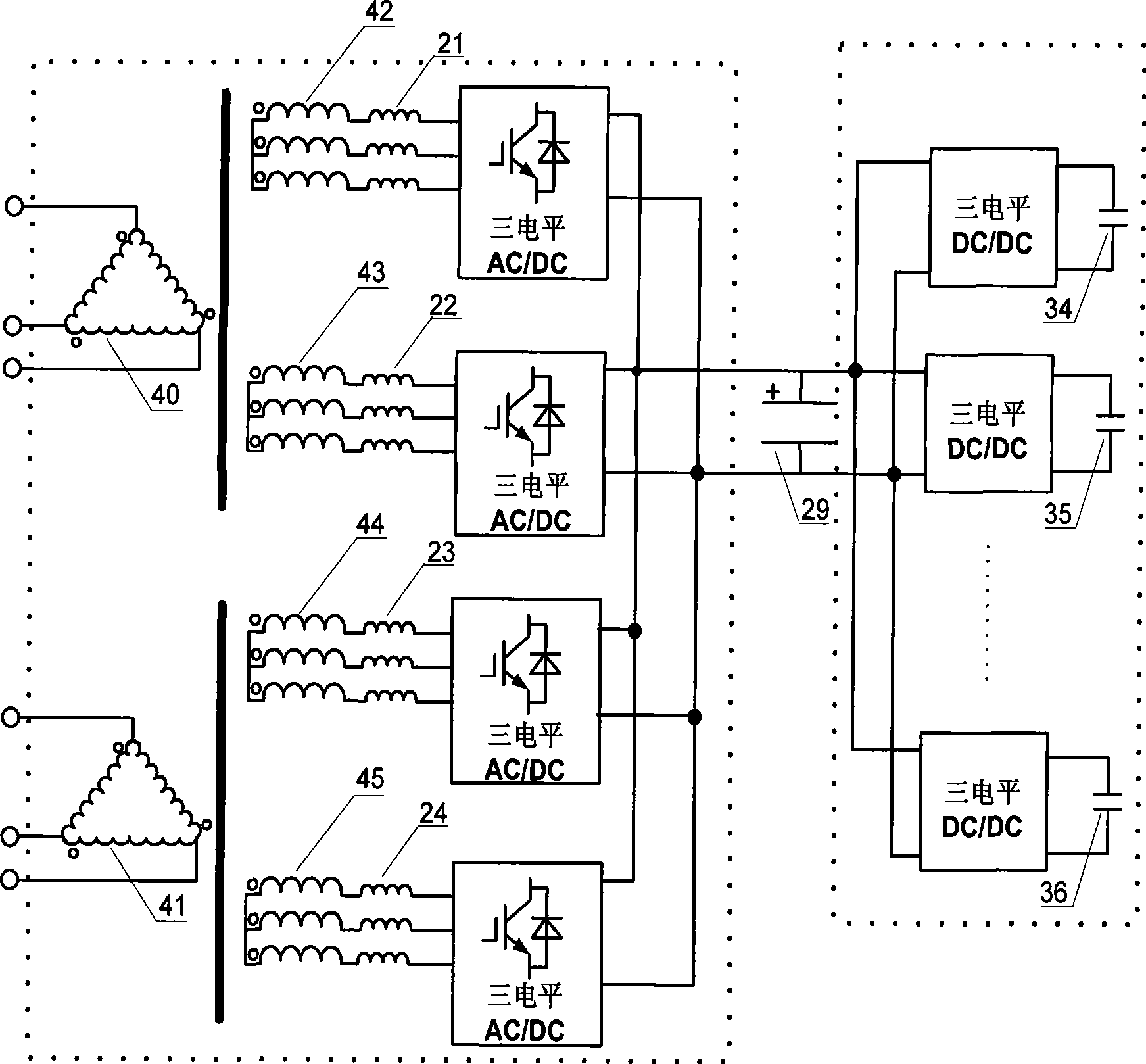 Multi-target integrated control energy-saving apparatus of subway electric power supply system