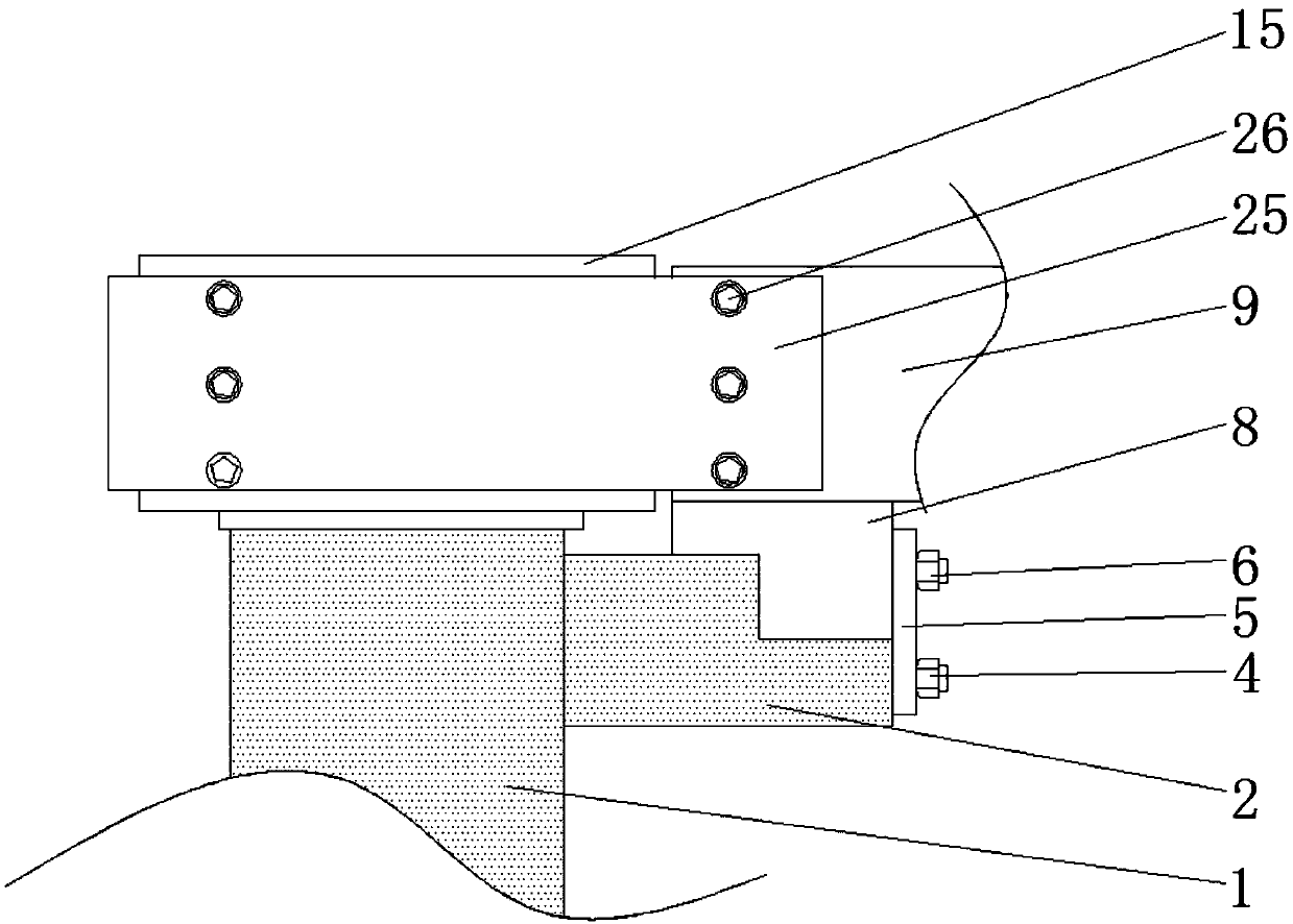 Precast concrete beam with high-strength connecting nodes