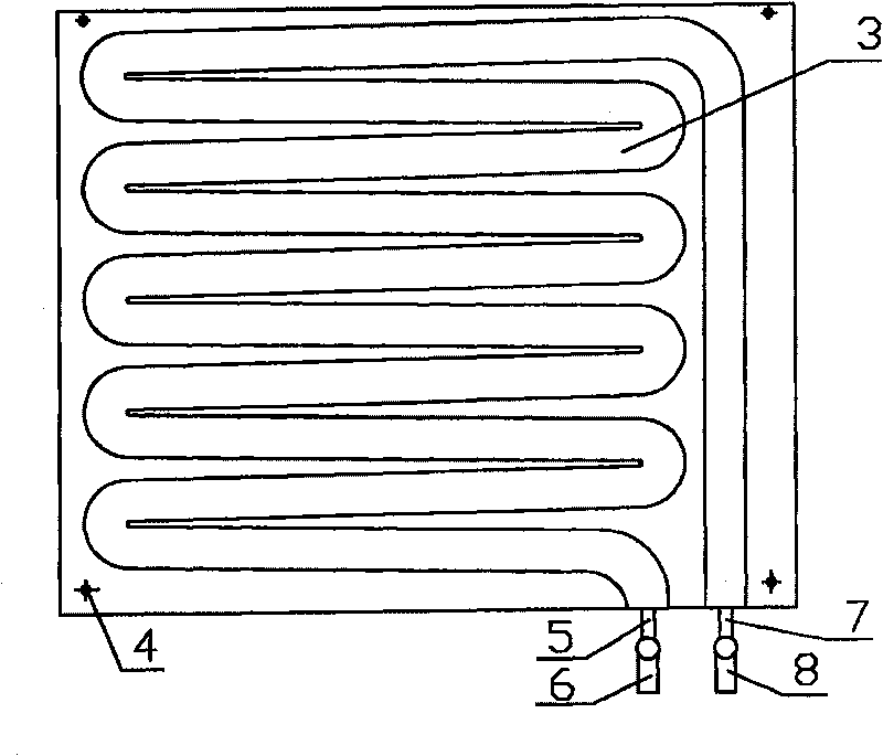 Heat converter of plate-type gas water heater