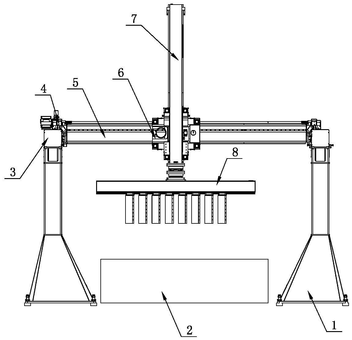 Apparatus and method for processing vacuum glass