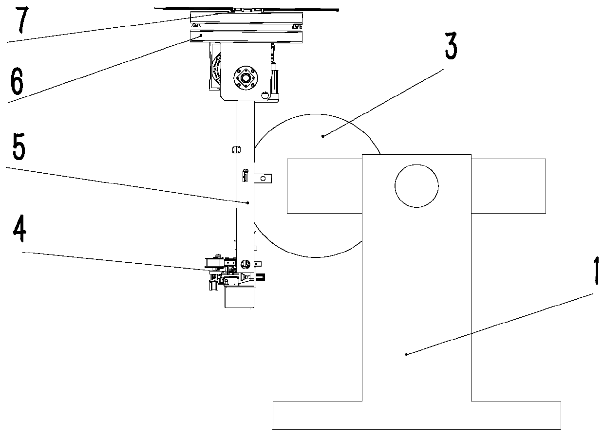 Multifunctional automatic punching, laminating, tape-preparing and cutting device and automatic punching, laminating, tape-preparing and cutting method for tail edge of coiled material