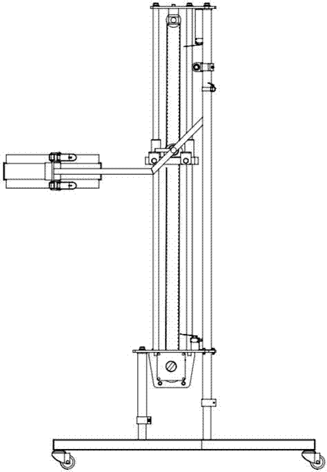 Synchronous-belt lift-type automatic loading system of water dispenser
