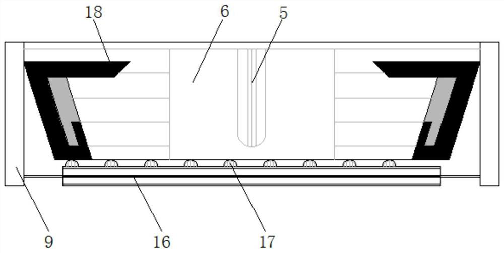 Protective clothing adhesive pressing device capable of preventing adhesive pressing effect from being affected by too high or too low temperature