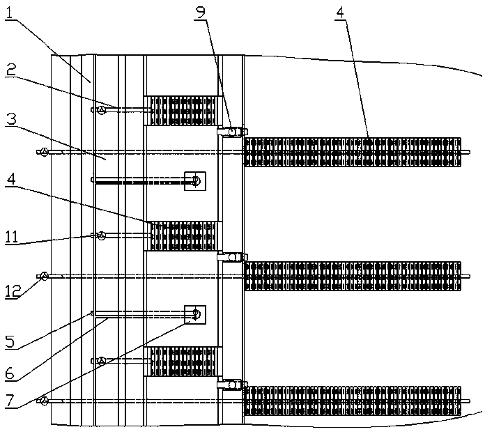 Gas stripping seepage draining and damming method for rotational flow pool deep layer filling