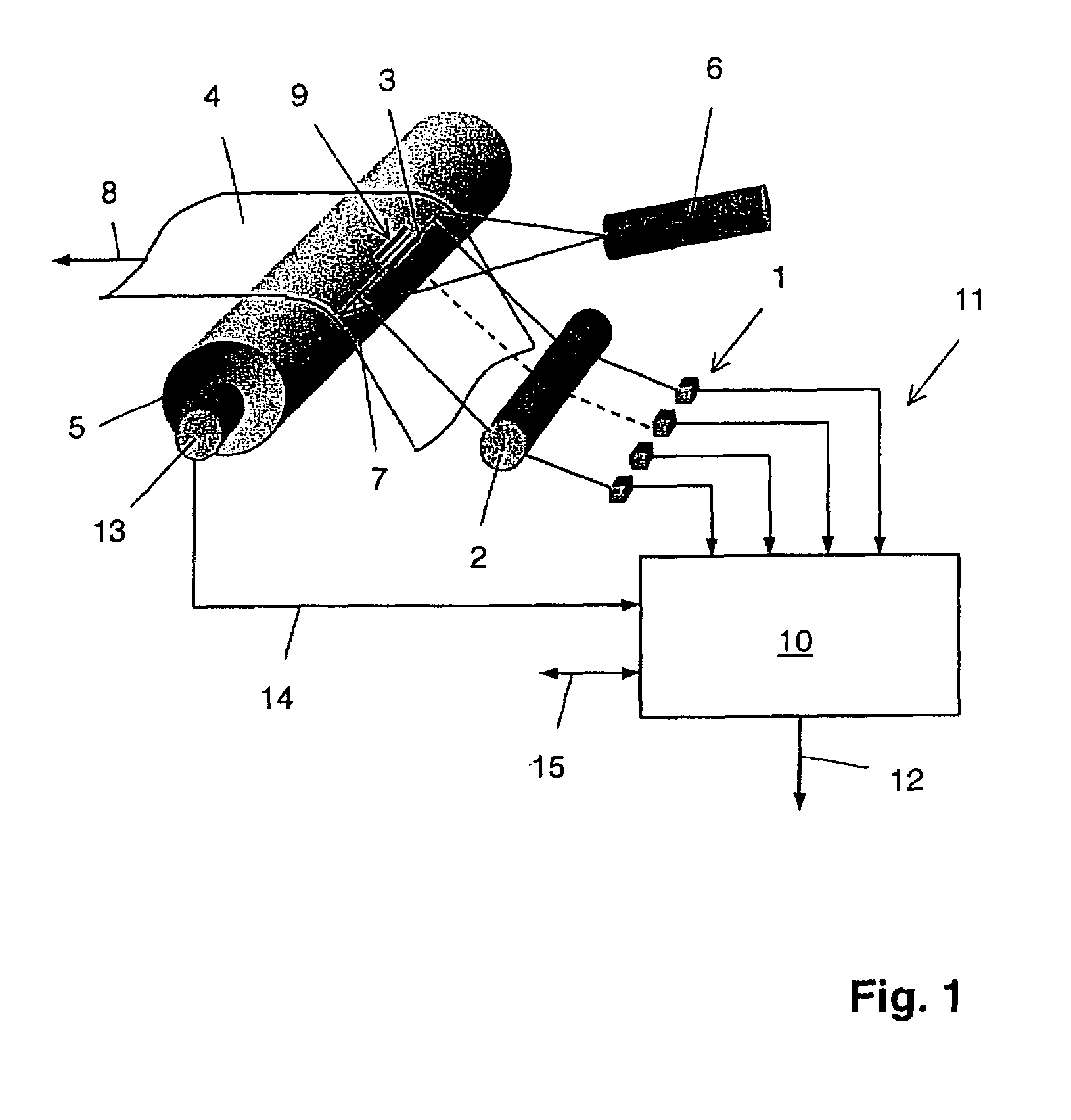 Apparatus and method for detecting a predetermined pattern on a moving printed product