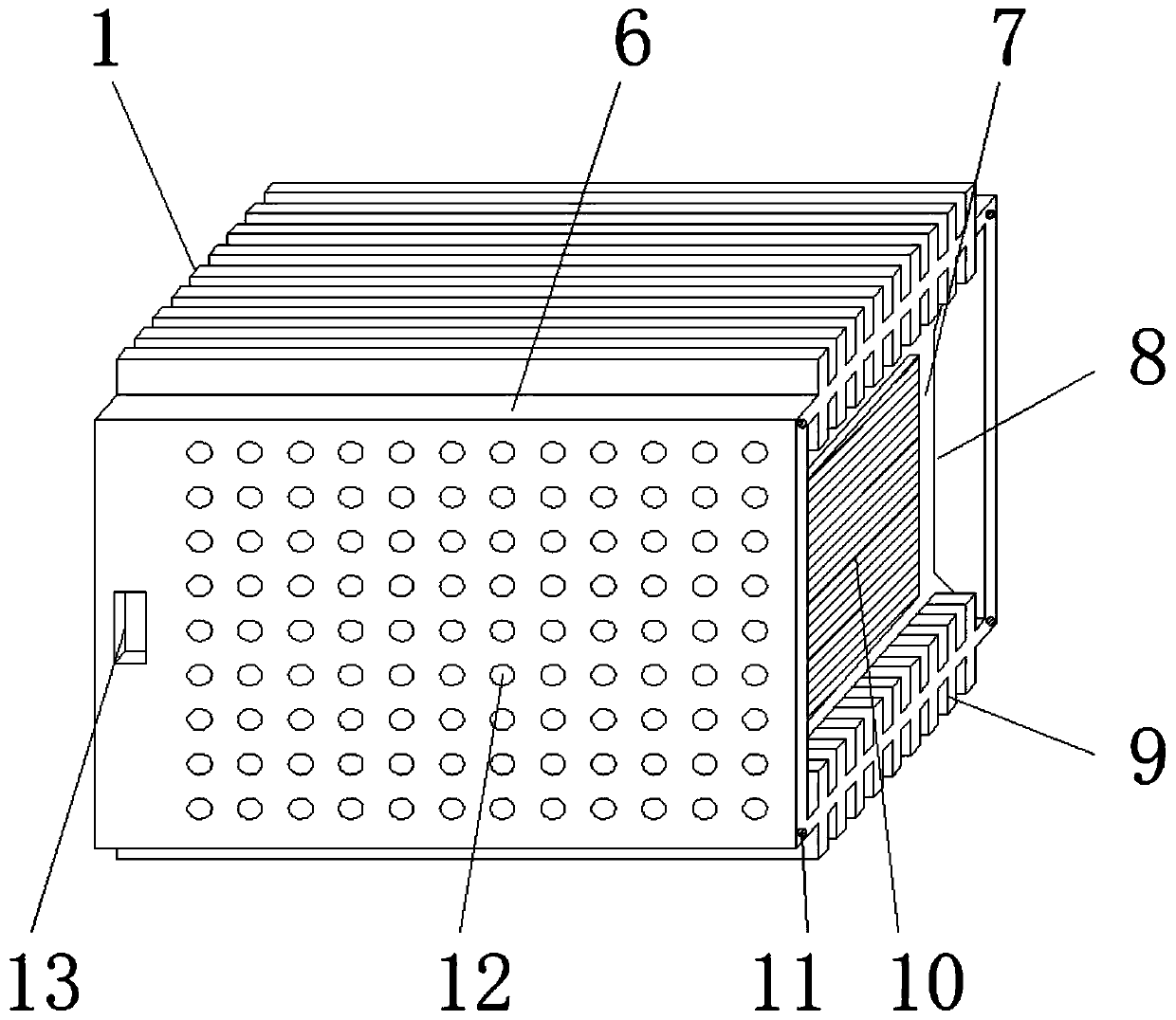 Rectangular light spot lens module and preparation method thereof