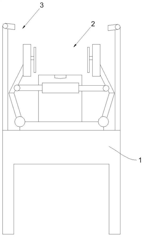 A machine for making and forming a metal rotating disc of a waist twister for the elderly