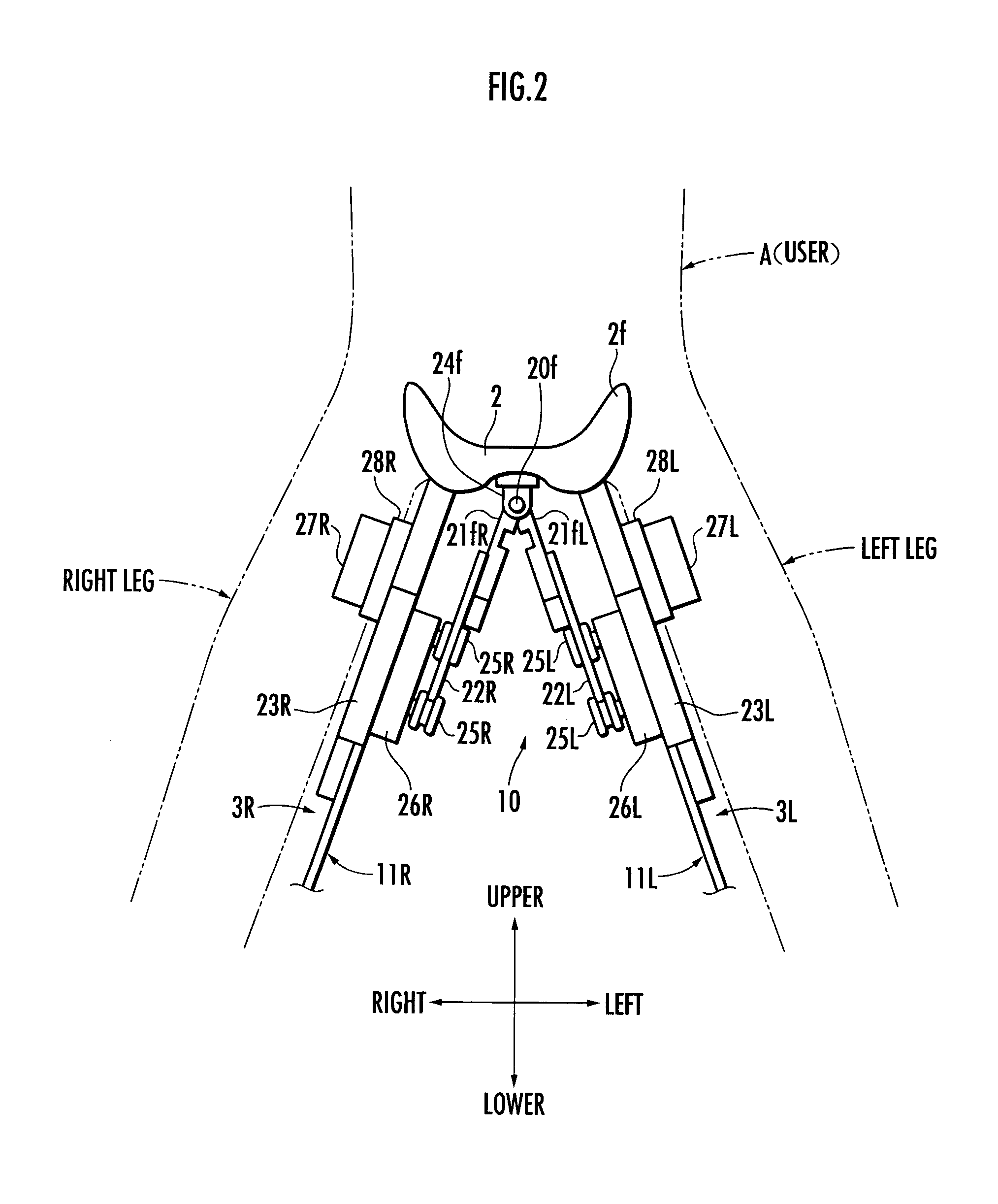 Controller for walking assistance device