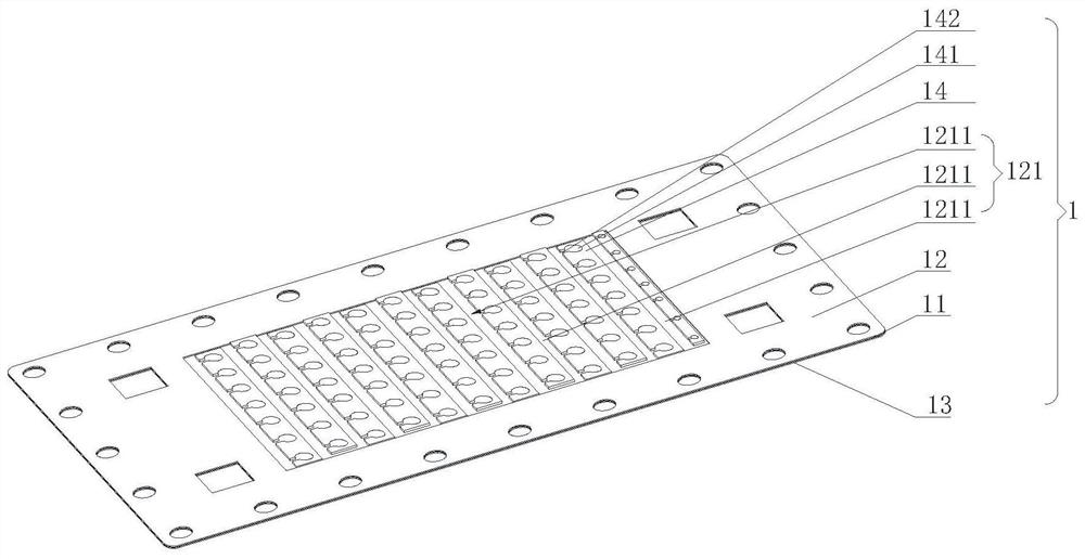 Ionic semipermeable membrane module, electrolysis device and disinfectant manufacturing equipment