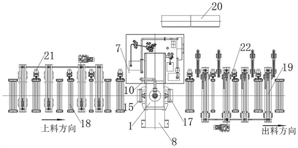 Steel rail multidirectional straightening hydraulic machine and complete device