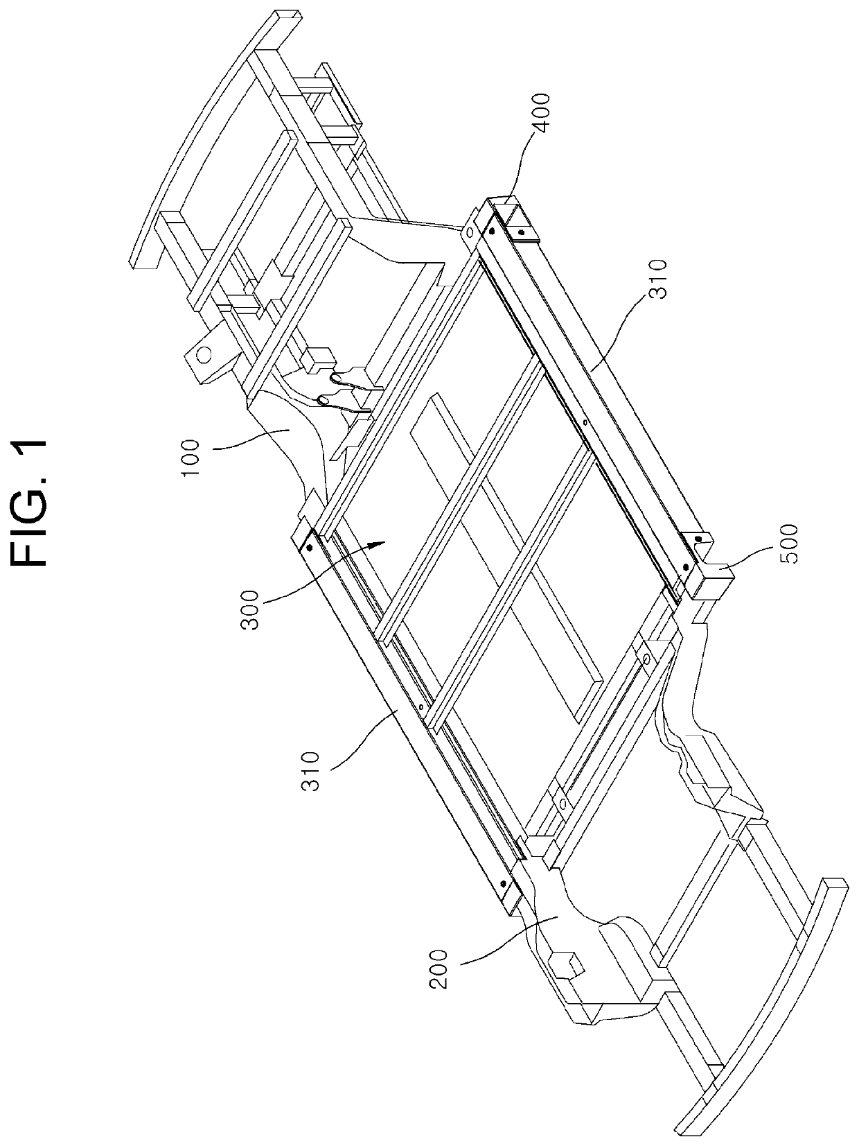 Chassis frame for electric vehicle