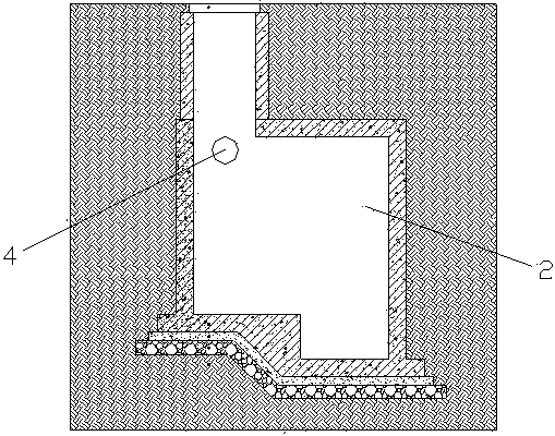 Rainwater flow discarding device