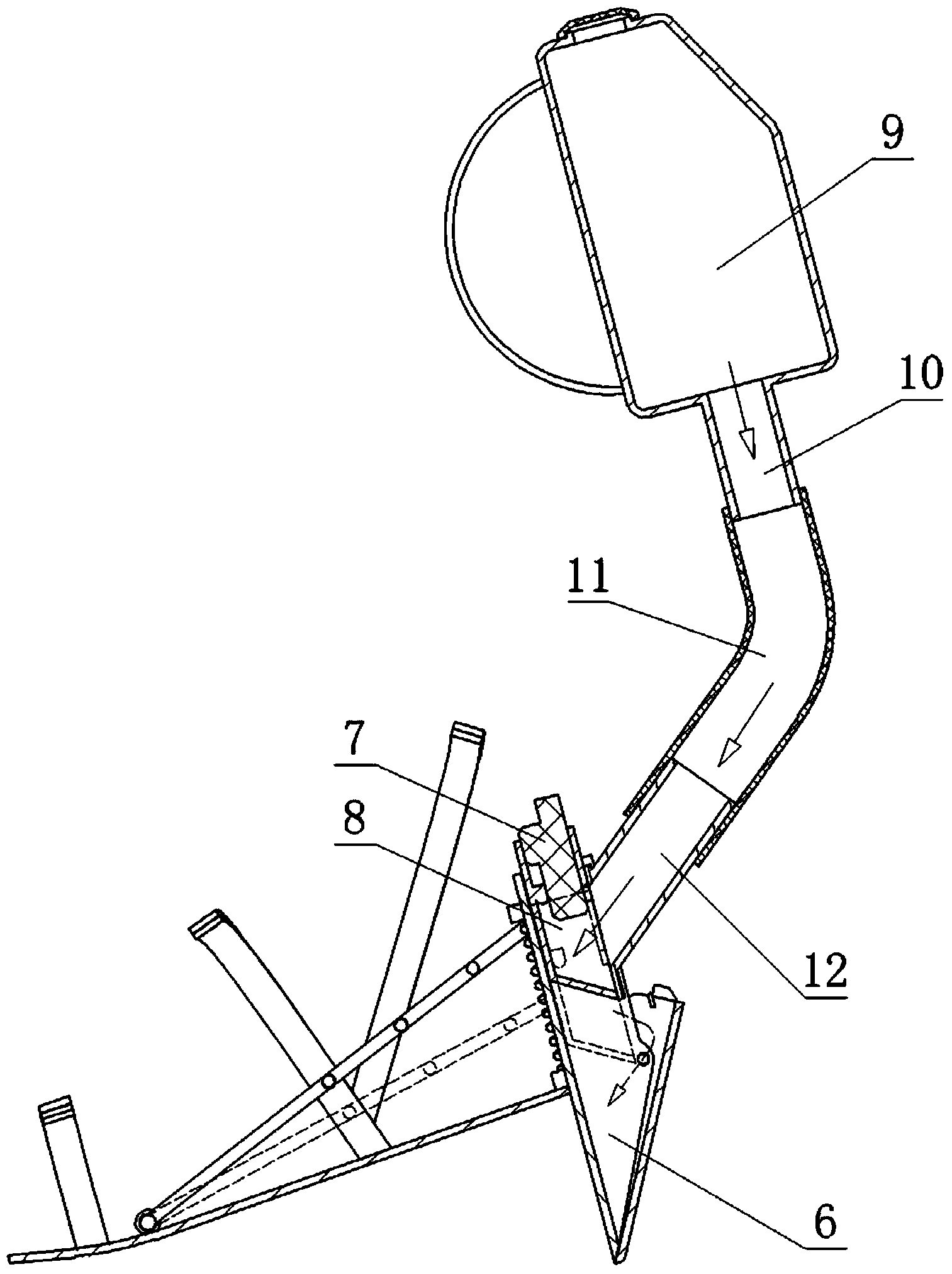 Foot step type crop topdressing shoes