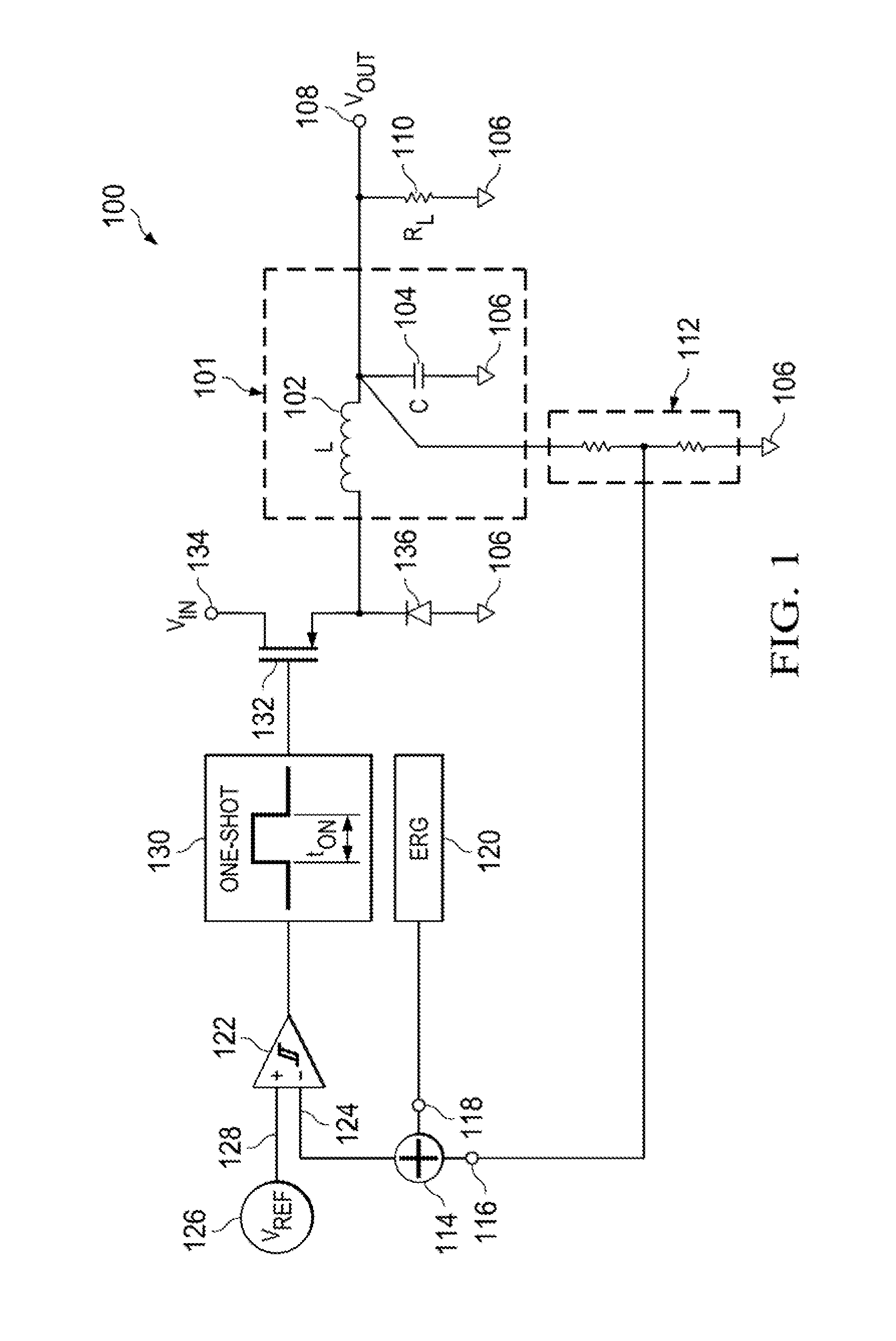 Minimum on-time control for low load dc/dc converter