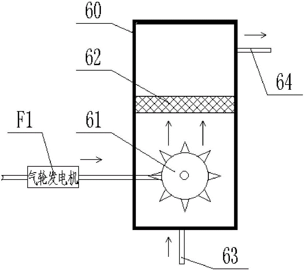 Air-energy-storage efficient energy recycling mechanism