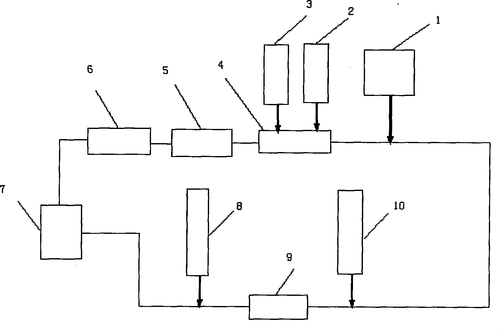 Foam cyclic utilization method used for under balance drilling