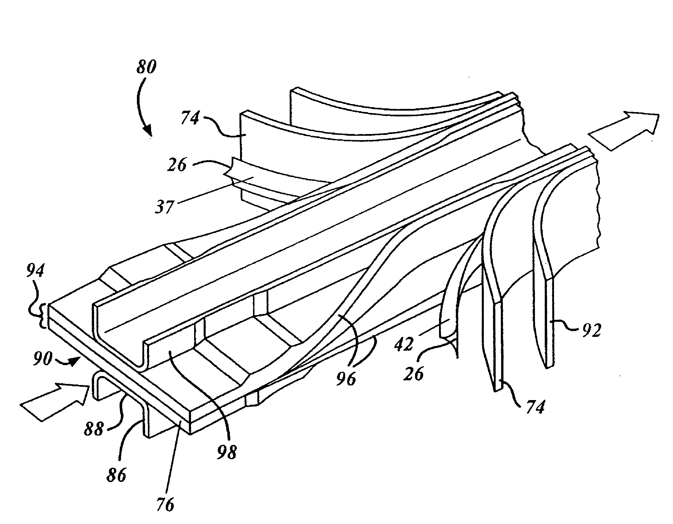 Fabrication process for thermoplastic composite parts