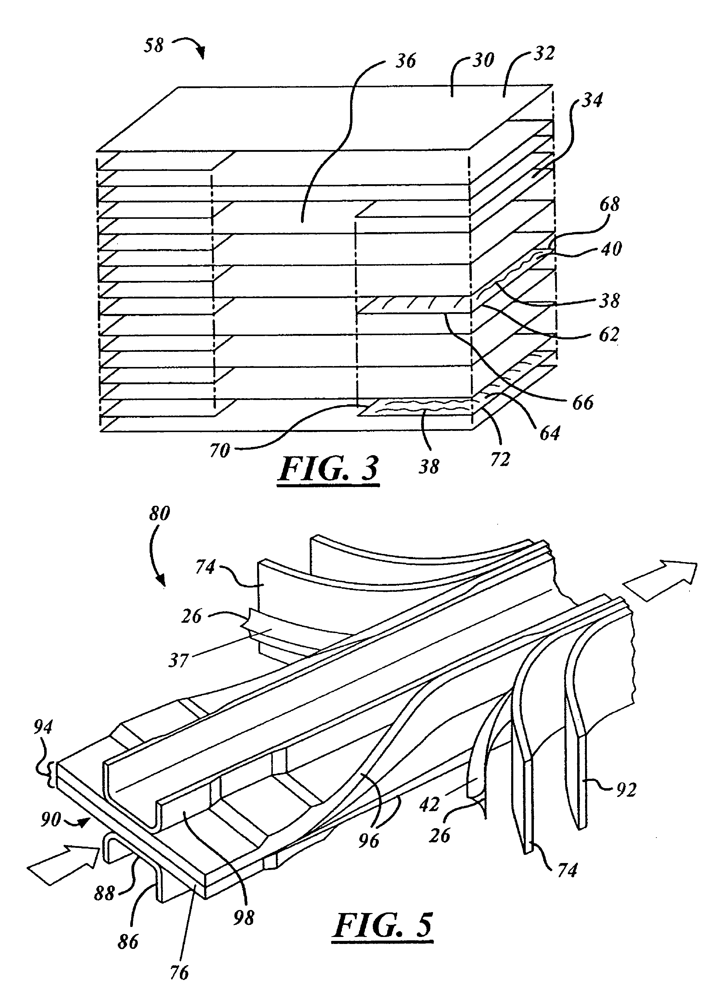 Fabrication process for thermoplastic composite parts