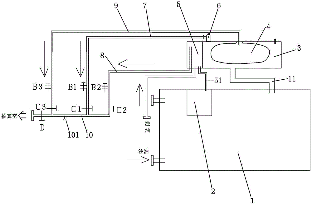 Power-transformer overall vacuumizing device