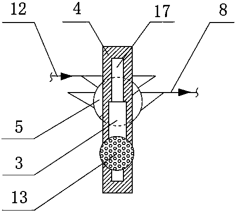 A floating garbage collection device driven by waves