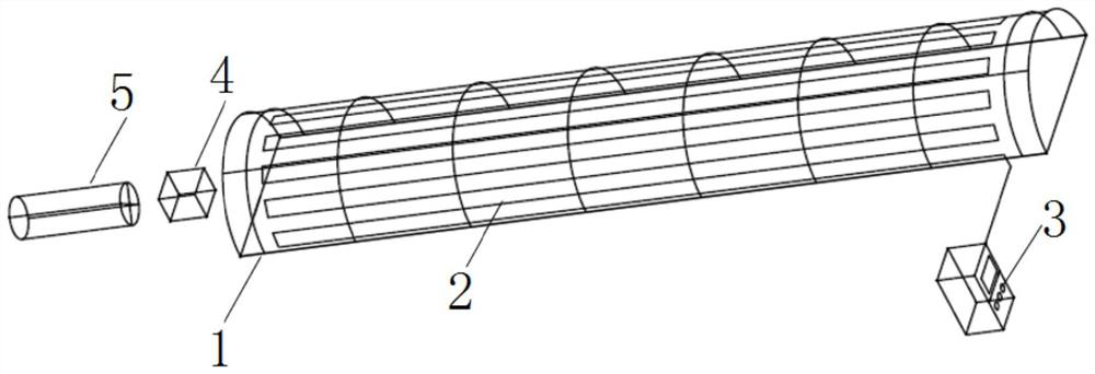 Testing device and method for testing thermal insulation effect of tunnel in cold region