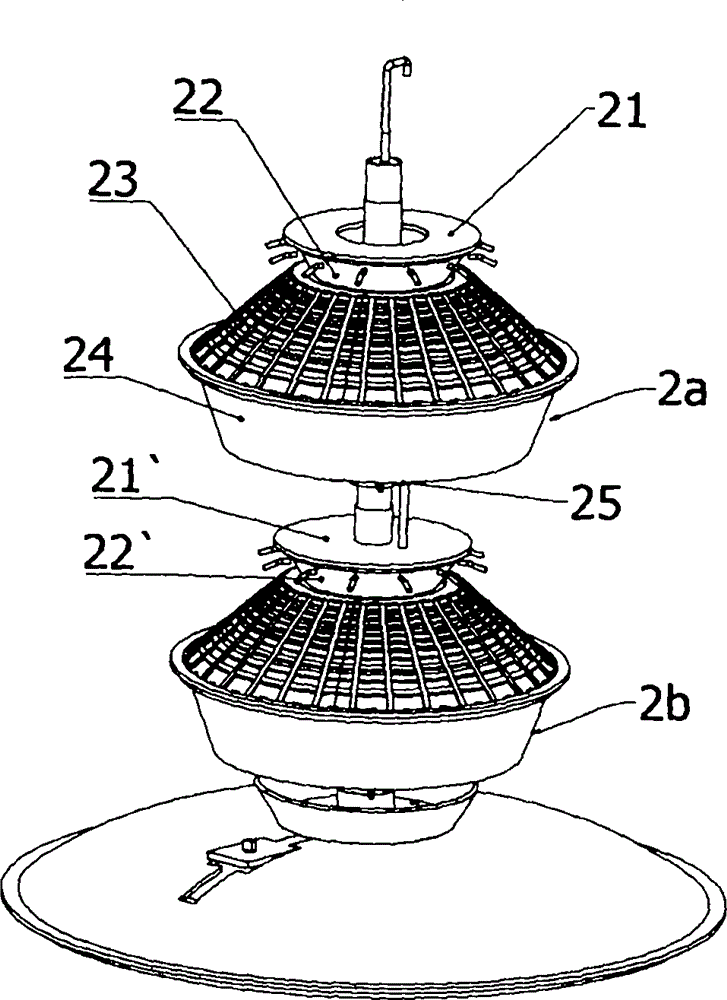 Rotary water culturing device