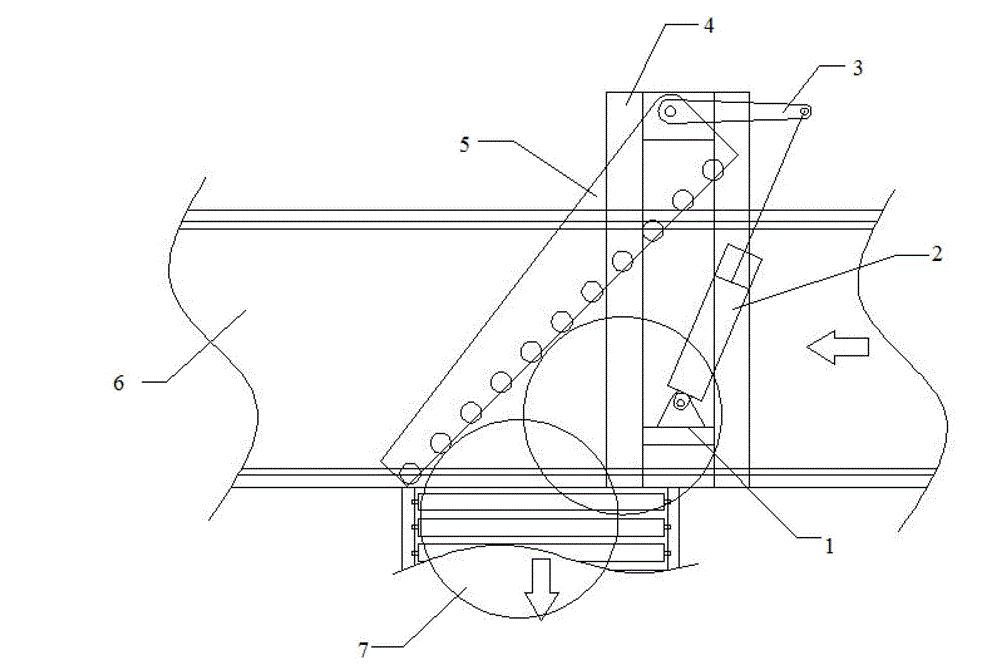 45-degree distributing mechanism for automatic tire production line