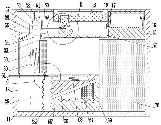 Shock absorption protection device in fragile object transporting