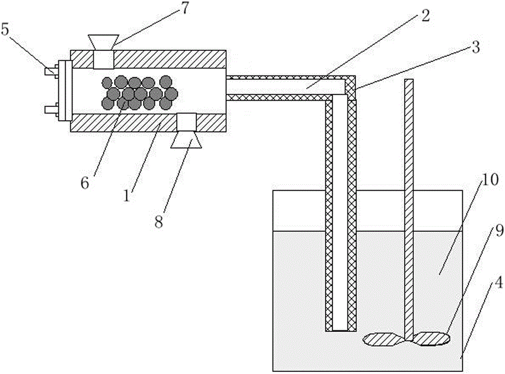 A method and device for calcium treatment of molten steel by injecting calcium steam