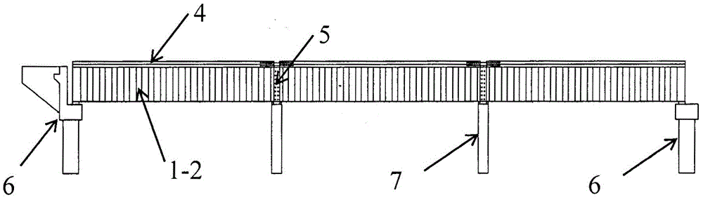 Prefabricated steel-concrete composite T-beam with corrugated steel web and its construction method