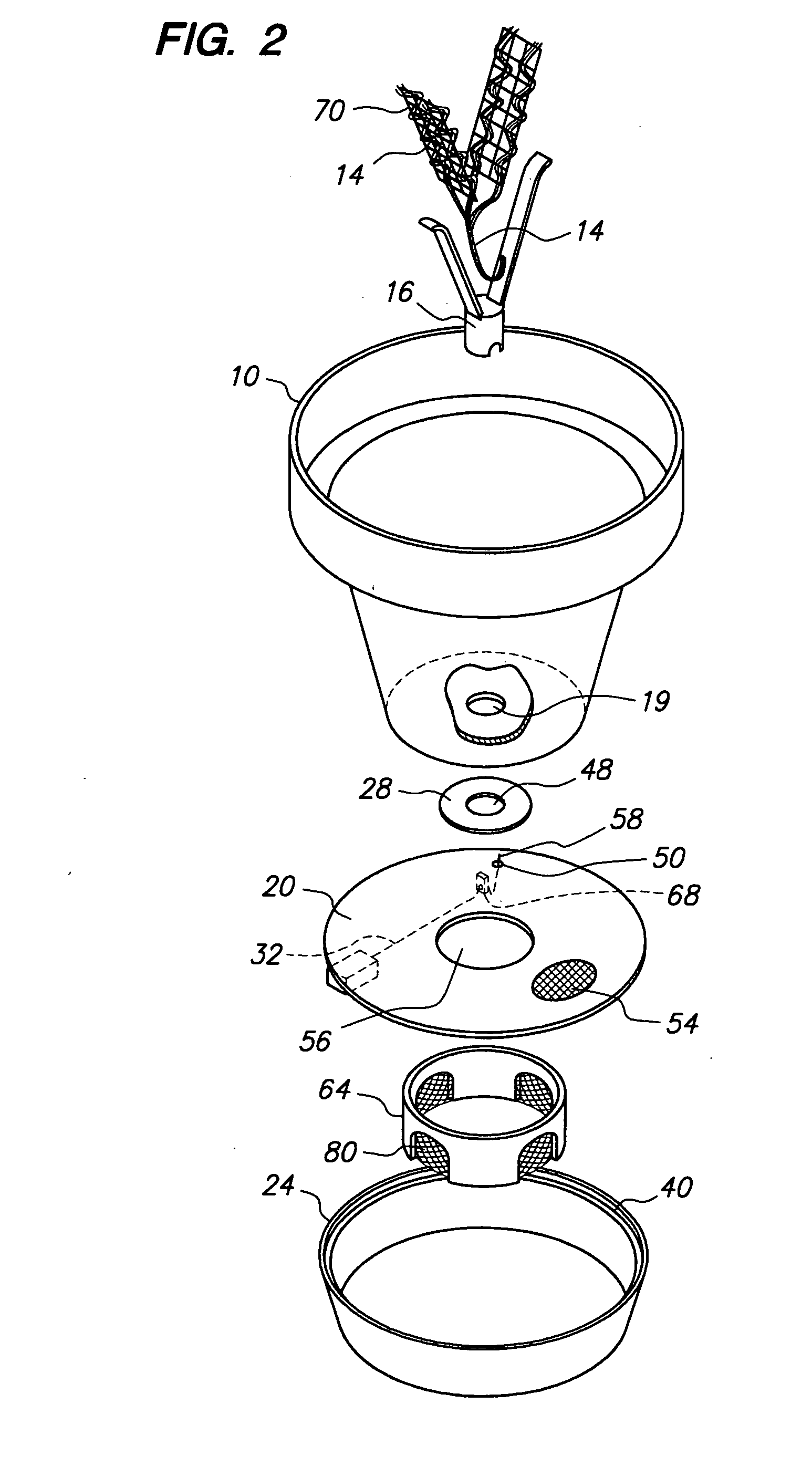 Potted plant watering system