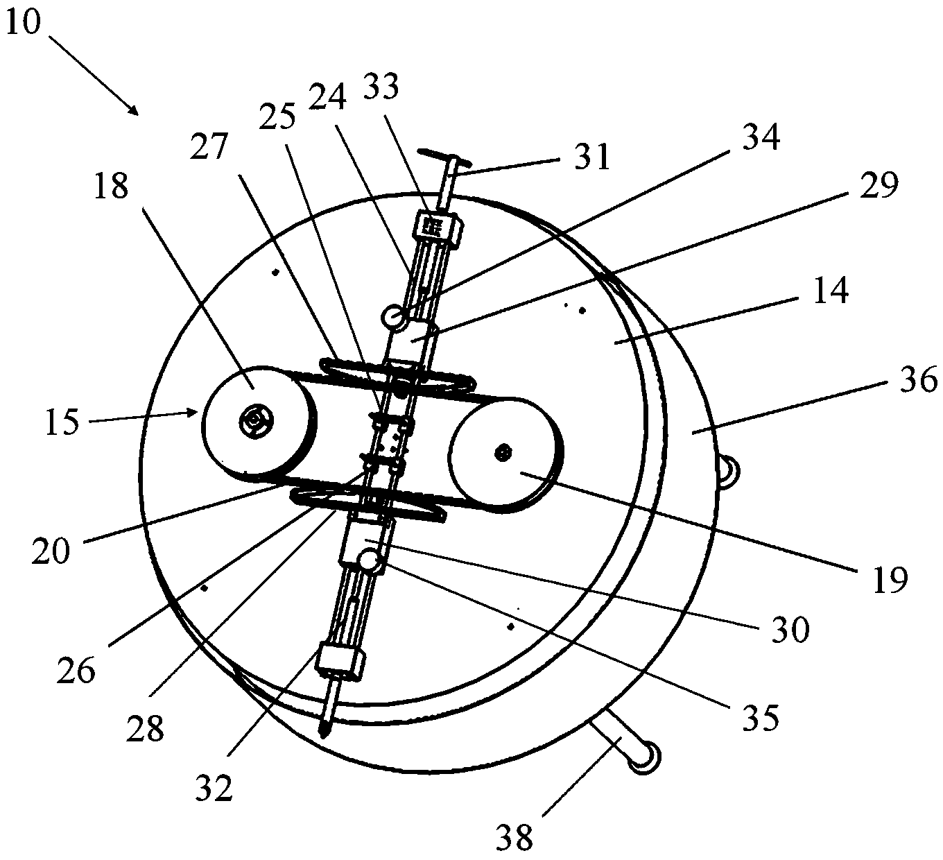 Coriolis acceleration demonstration instrument and coriolis inertia force measuring method