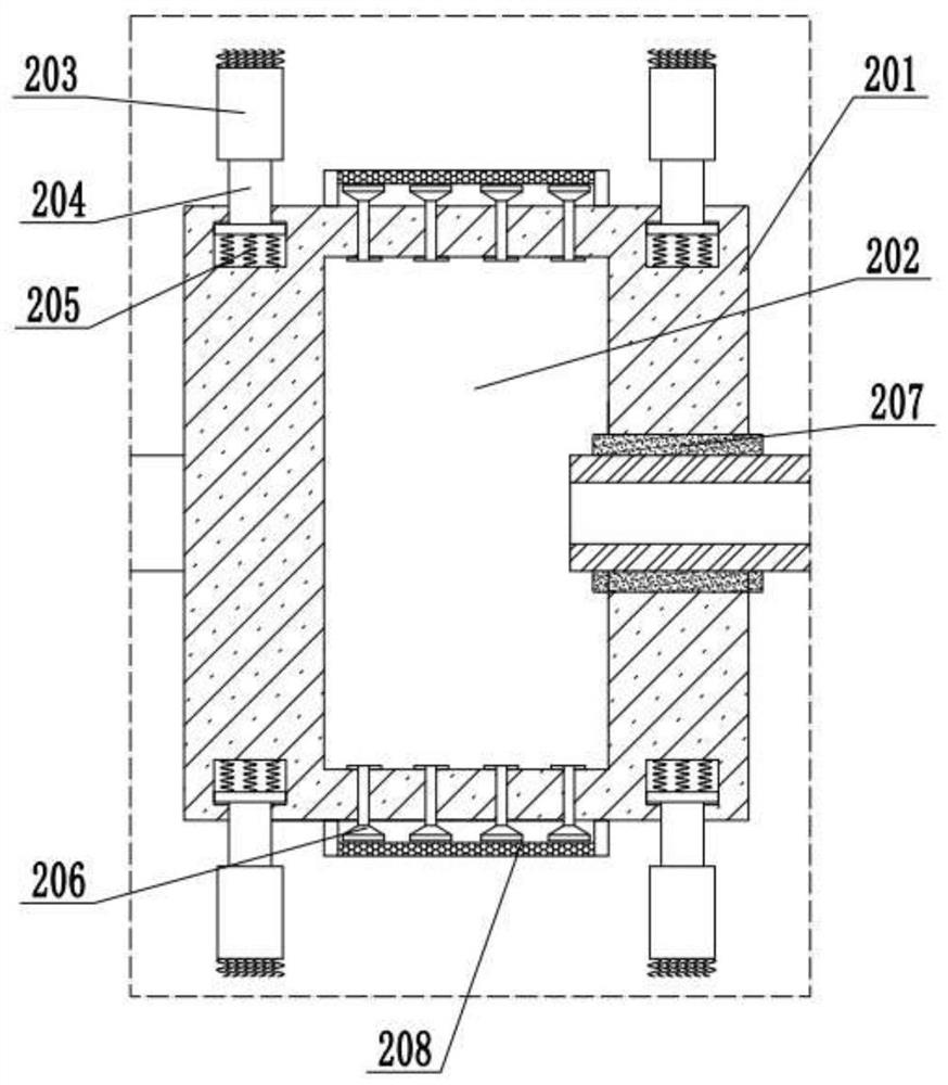 Crane running track cleaning device for production workshop