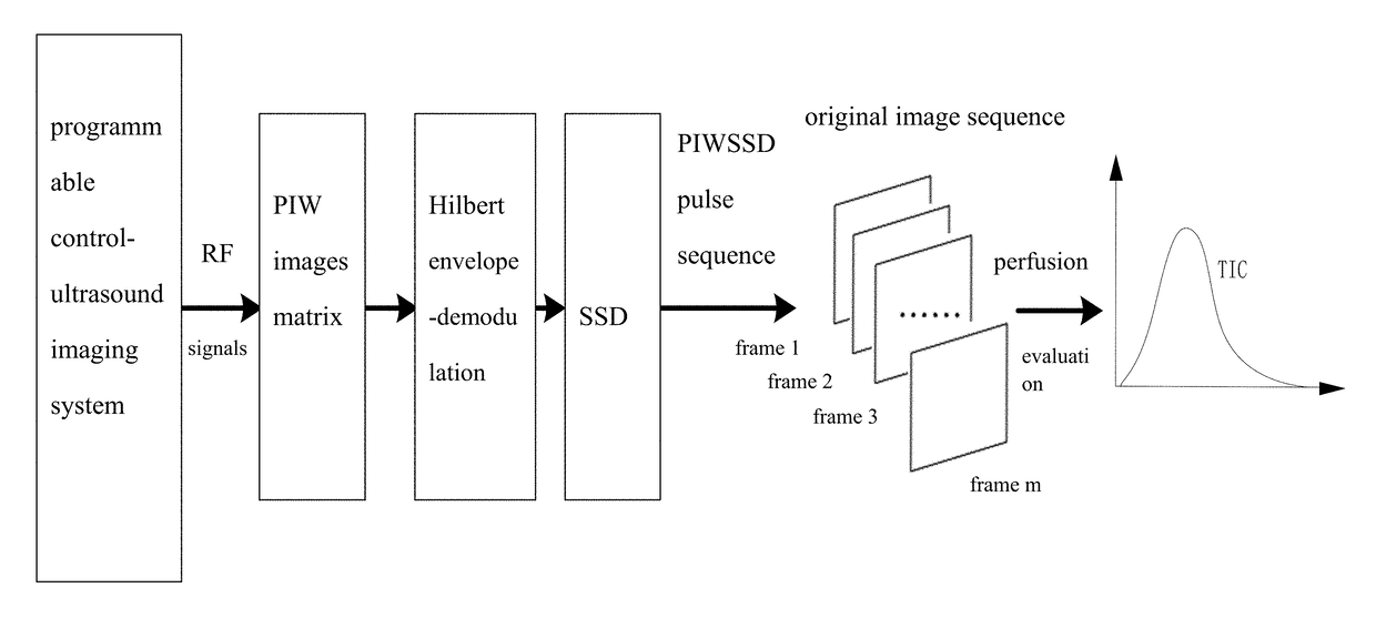 Contrast imaging method based on wide beam and method for extracting perfusion time-intensity curve