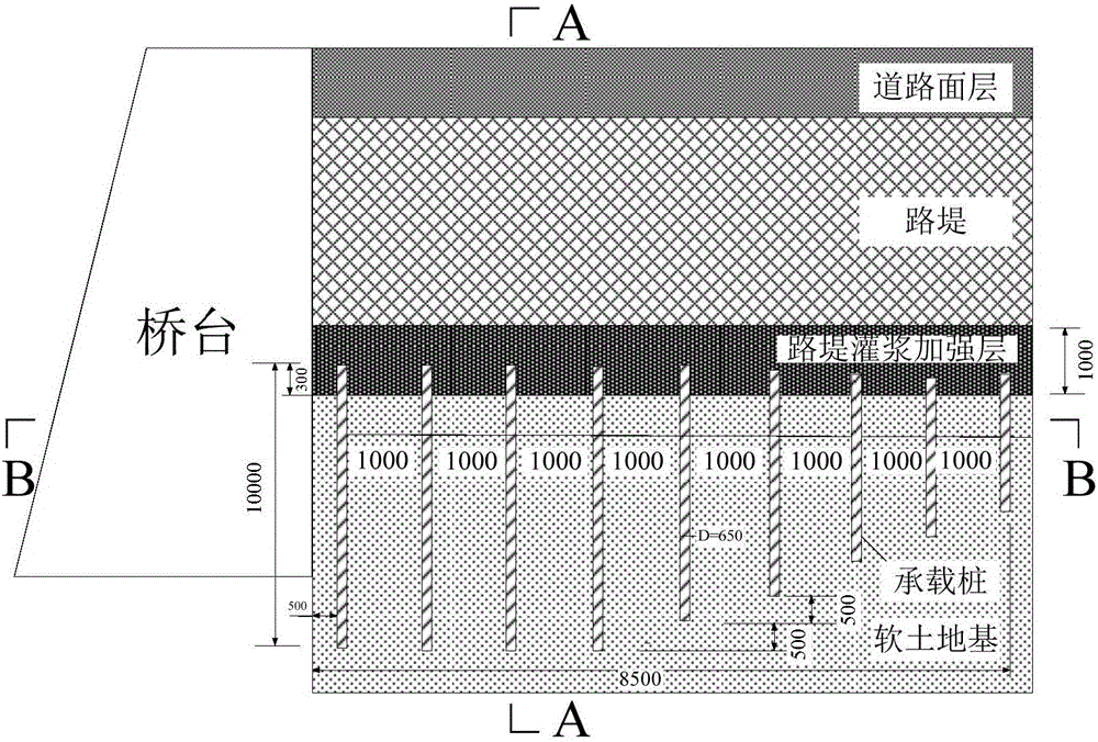 Operation highway bridgehead vehicle jump disposition structure and method based on structural distortion coordination control