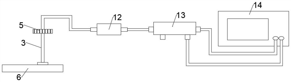 Radio frequency test probe structure and radio frequency test system