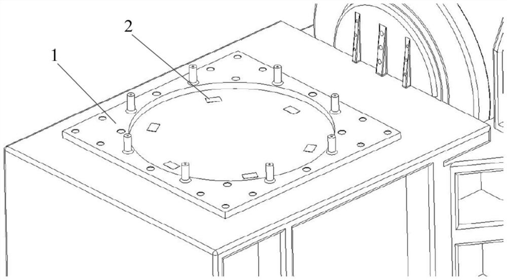 Thin-wall structure vibration test device and test method considering differential pressure condition