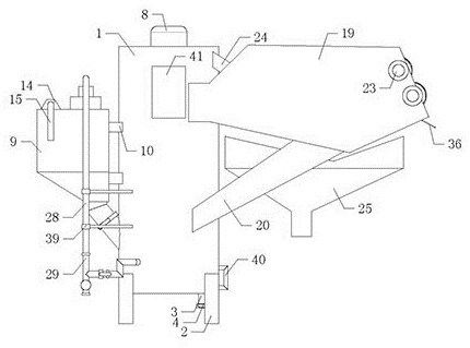 Breeding manure treatment device